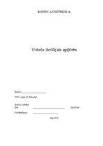 Referāts 'Vīrieša lietišķais apģērbs', 1.