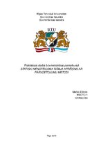 Paraugs 'Būvmehānikas pamatkurss - rāmja aprēķins, izmanotjot pārvietojuma metodi', 1.