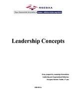 Eseja 'Leadership Concepts', 1.