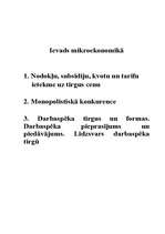 Referāts 'Ievads mikroekonomikā', 1.