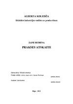 Prakses atskaite 'Organizācijas kultūra, vadība, vispārējais raksturojums', 1.