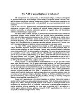 Eseja 'Ziemeļatlantijas līguma organizācija ', 1.
