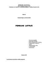 Referāts 'Pensijas Latvijā', 1.