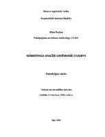 Referāts 'Mārketinga analīze uzņēmumā O'LEARYS', 1.