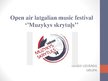 Prezentācija 'Open Air Latgalian Music Festival "Muzykys skrytuļs"', 1.