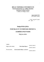 Diplomdarbs 'Pārtikas un veterinārā dienesta darbības pilnveide', 1.
