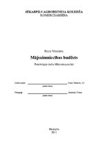 Konspekts 'Mājsaimniecības budžets', 1.