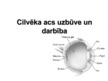 Prezentācija 'Cilvēka acs uzbūve un darbība', 1.