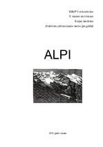 Referāts 'Alpi. Zinātniski pētniecisks darbs ģeogrāfijā', 1.