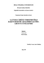 Referāts 'Latvijas ārējās tirdzniecības raksturojums ar Lietuvu un Igauniju', 1.