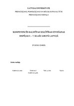 Referāts 'Kompetencēs balstītas izglītības ieviešanas iespējas 5.-7.klašu grupā Latvijā', 1.
