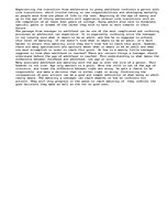 Eseja 'Transition from Adolescence to Young Adulthood', 1.