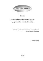 Referāts 'Garīgās veselības psiholoģija: garīgās veselības traucējumi un to cēloņi', 1.