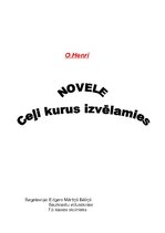Eseja 'O.Henri "Ceļi, kurus izvēlamies"', 1.
