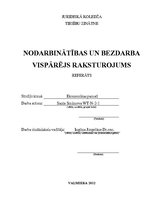 Referāts 'Bezdarbs un tā veidi', 1.