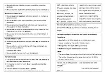 Konspekts 'Summary of the Most Important in English', 2.