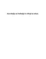 Referāts 'Anoreksija un bulīmija, to cēloņi un sekas', 1.