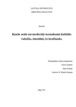 Konspekts 'Kaulu senie un modernie nosaukumi dažādās valodās, sinonīmi, to izcelšanās', 1.