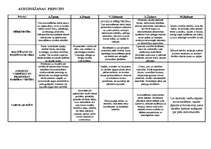 Konspekts 'Audzināšanas principu tabula', 1.