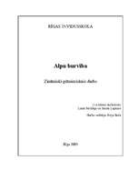 Referāts 'Alpu burvība', 1.
