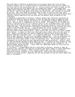 Eseja 'A review of Gone to Soldiers', 1.