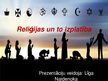 Prezentācija 'Reliģijas un to izplatība', 1.