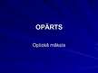 Prezentācija 'Opārts', 1.