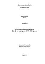 Referāts 'Muzeju apmeklētības tendences Latvijā un to prognozes 2008.-2010.gadam', 1.