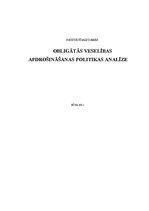 Referāts 'Obligātās veselības apdrošināšanas politikas analīze', 1.