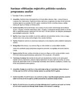 Konspekts 'Saeimas vēlēšanām reģistrēto politisko sarakstu programmu analīze', 1.