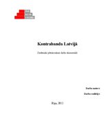 Referāts 'Kontrabanda Latvijā', 1.