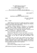 Paraugs 'Oferte, akcepts starp Latvijas un Japānas firmām par LCD televizoru pirkšanu un ', 1.