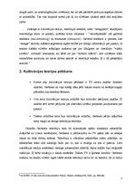 Referāts 'Kultivācijas teorija', 5.