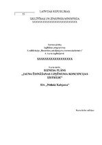 Biznesa plāns 'Peldoša kafejnīca', 1.