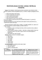 Konspekts 'Holistiskā pieeja latviešu valodas mācīšanas metodikā', 1.