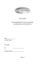 Referāts 'Ēkas energoefektivitātes risinājumi daudzdzīvokļu dzīvojamā ēkā', 1.