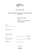 Diplomdarbs 'Investīciju iespējas gados jaunam cilvēkam vecumdienu labklājības nodrošināšanai', 1.