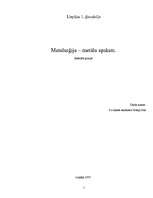 Referāts 'Metalurģija - metālu apskats', 1.