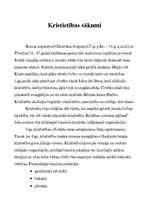 Konspekts 'Kristietības sākumi un izplatība', 2.