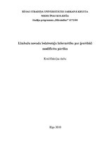 Diplomdarbs 'Limbažu novada iedzīvotāju informētība par ģenētiski modificētu pārtiku', 1.