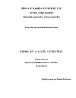 Konspekts 'Firmu un valdību attiecības', 1.