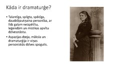 Prezentācija 'Aspazijas radošā vizītkarte', 4.