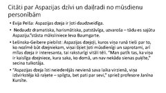 Prezentācija 'Aspazijas radošā vizītkarte', 5.