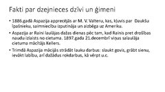 Prezentācija 'Aspazijas radošā vizītkarte', 6.