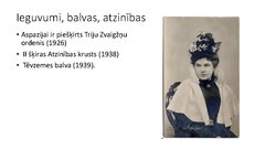 Prezentācija 'Aspazijas radošā vizītkarte', 12.