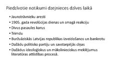 Prezentācija 'Aspazijas radošā vizītkarte', 14.