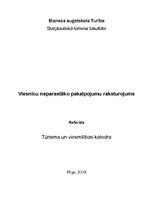 Referāts 'Viesnīcu neparastāko pakalpojumu raksturojums', 1.