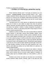 Konspekts 'Zināšanu un informācijas sabiedrība', 1.