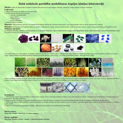 Referāts 'Dabā notiekošo parādību modelēšanas iespējas ķīmijas laboratorijā', 24.