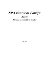 Referāts 'SPA viesnīcas Latvijā', 1.